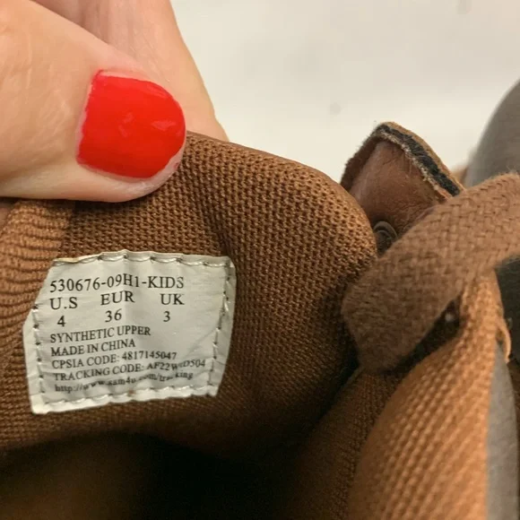 Levi's Brown Dean 2 Neo Moc Tor Hiking Boots Size 4 - Picture 3 of 6